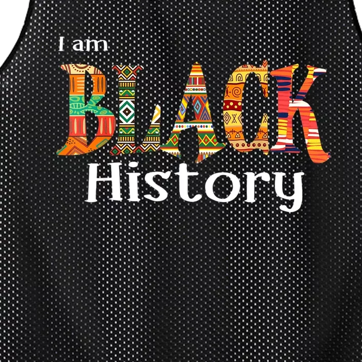 I Am Black History Month African American Black Pride Mesh Reversible Basketball Jersey Tank