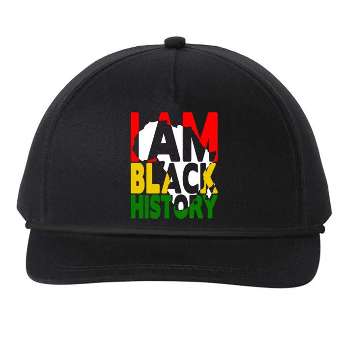 I Am Black History Month African American Pride Celebration Gift Snapback Five-Panel Rope Hat