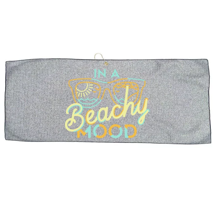 IN A BEACHY MOOD Large Microfiber Waffle Golf Towel