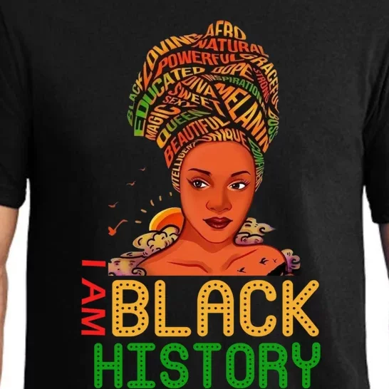 I Am Black History Afro Love African American Gift Pajama Set