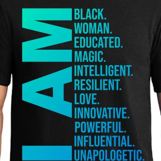 I Am Black Black History Month Educated Black Gift Pajama Set