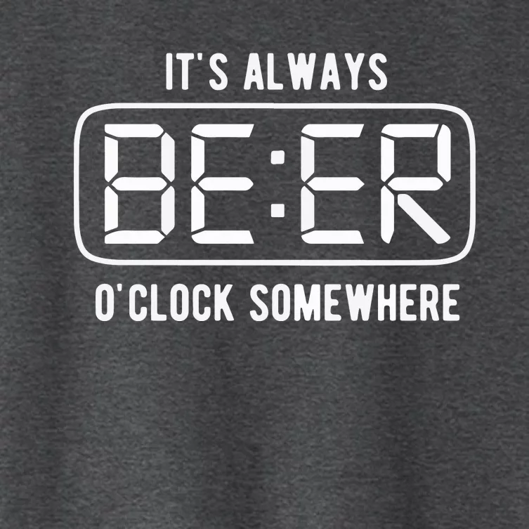 ItS Always Beer OClock Somewhere Summer Women's Crop Top Tee