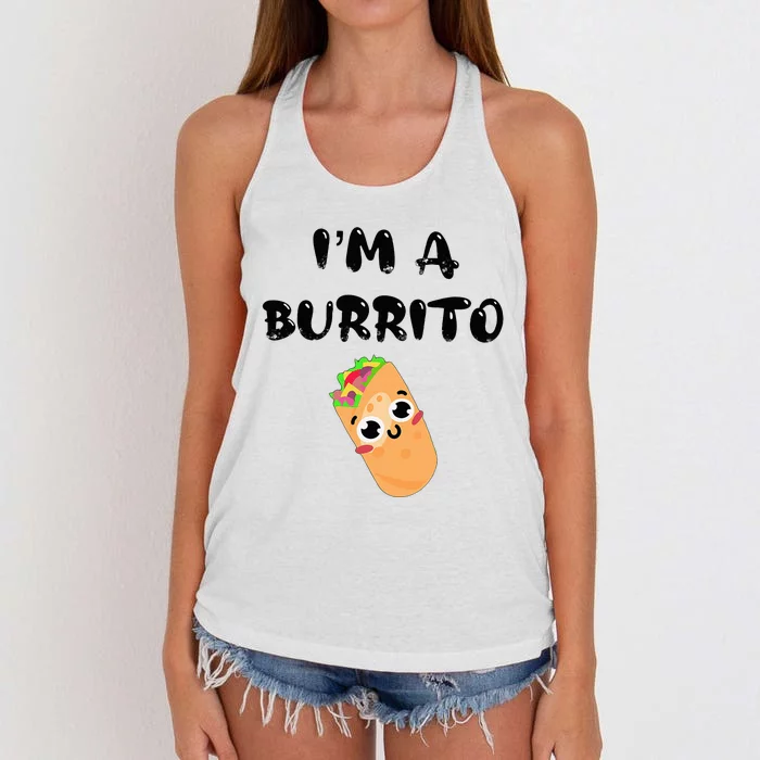 I’M A Burrito Women's Knotted Racerback Tank