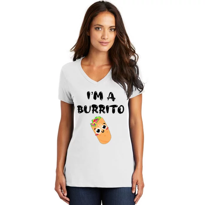 I’M A Burrito Women's V-Neck T-Shirt