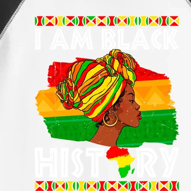 I Am Black History Juneteenth African Black History Month Gift Toddler Fine Jersey T-Shirt