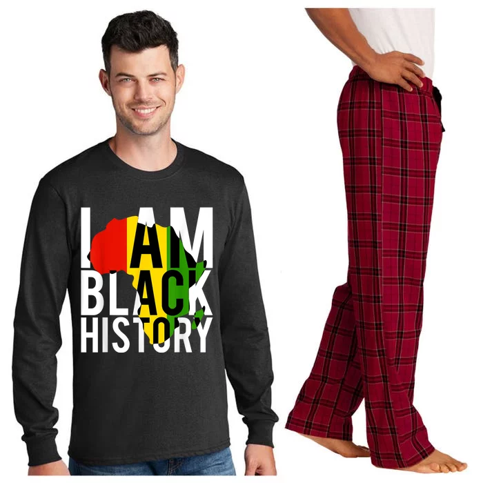 I Am Black History Black History Month & Pride Gift Long Sleeve Pajama Set