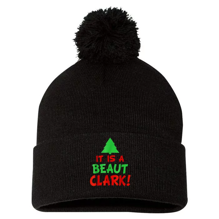 It's A Beaut Clark Christmas Tree Pom Pom 12in Knit Beanie