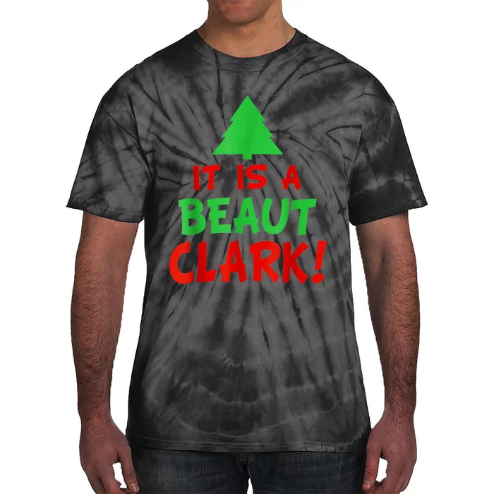 It's A Beaut Clark Christmas Tree Tie-Dye T-Shirt