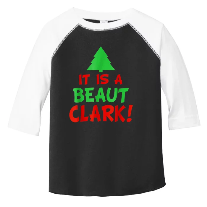 It's A Beaut Clark Christmas Tree Toddler Fine Jersey T-Shirt