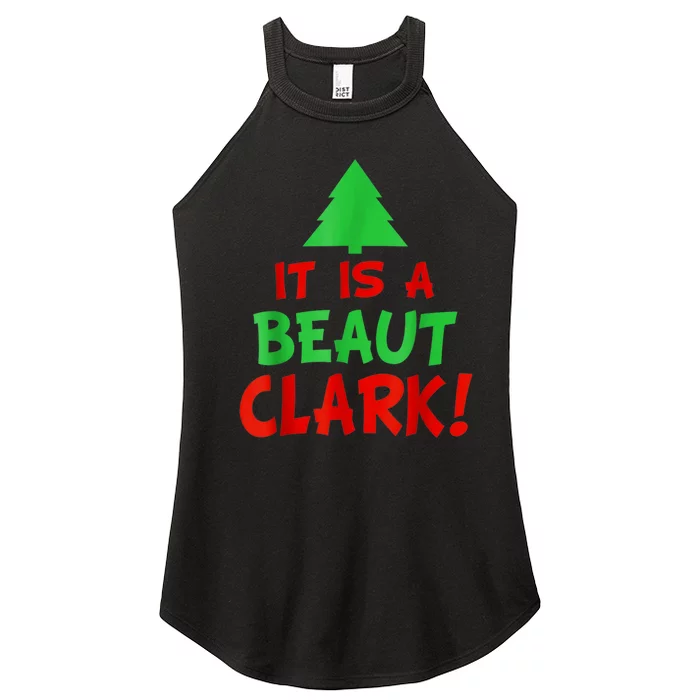 It's A Beaut Clark Christmas Tree Women’s Perfect Tri Rocker Tank