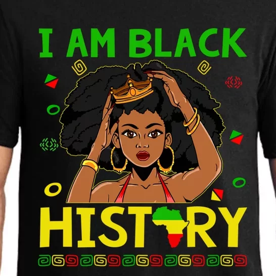 I Am Black History Juneteenth Afro American Blm Melanin Cute Gift Pajama Set