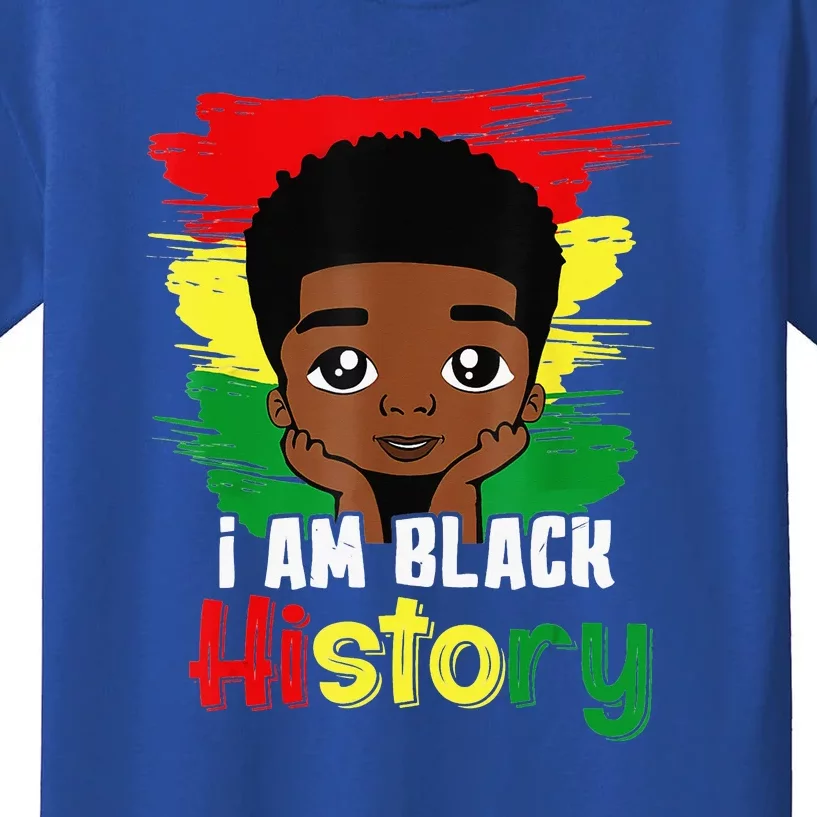 I Am Black Woman Melanin African American Black History Kids T-Shirt