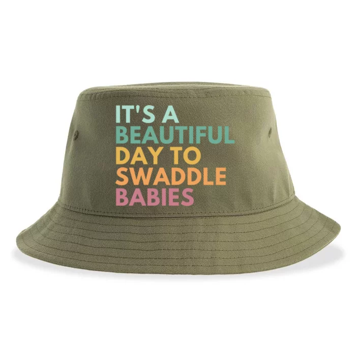 ItS A Beautiful Day To Swaddle Gift Sustainable Bucket Hat