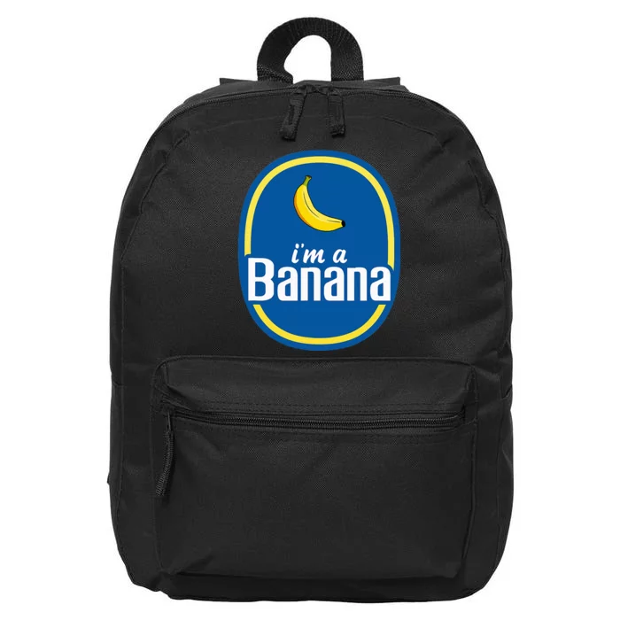 IM A Banana Costume Halloween Fruit Sticker 16 in Basic Backpack