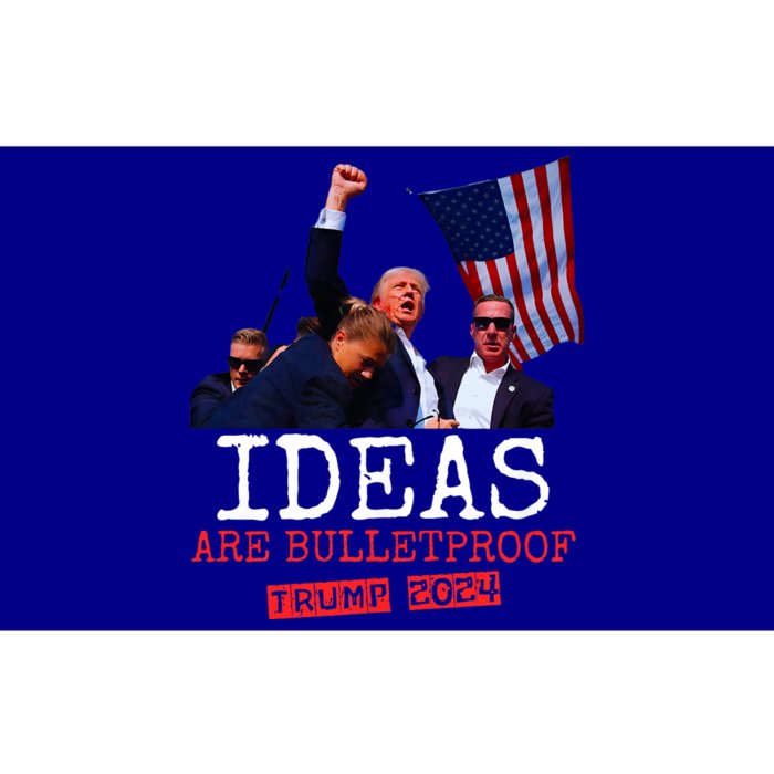 Ideas Are Bulletproof Trump 2024 Bumper Sticker