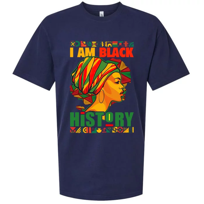 I Am Black History African American Black Pride Women Sueded Cloud Jersey T-Shirt