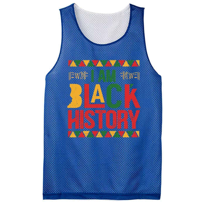 I Am Black History Juneteenth Great Gift Mesh Reversible Basketball Jersey Tank