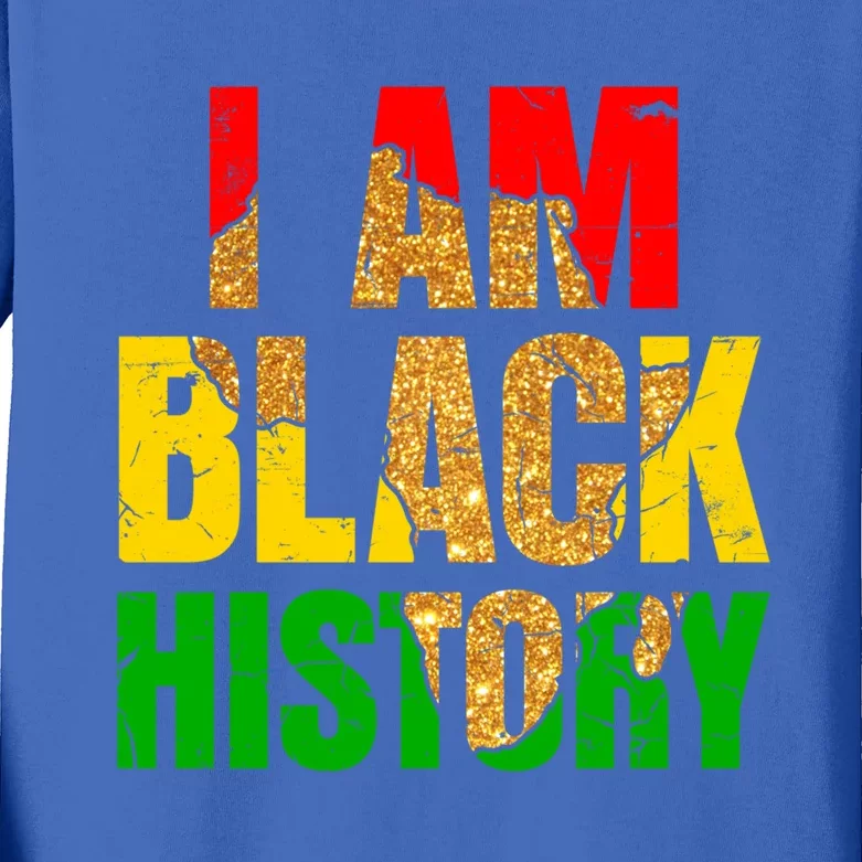 I Am Black History Juneteenth Black Pride And Culture Gift Kids Long Sleeve Shirt