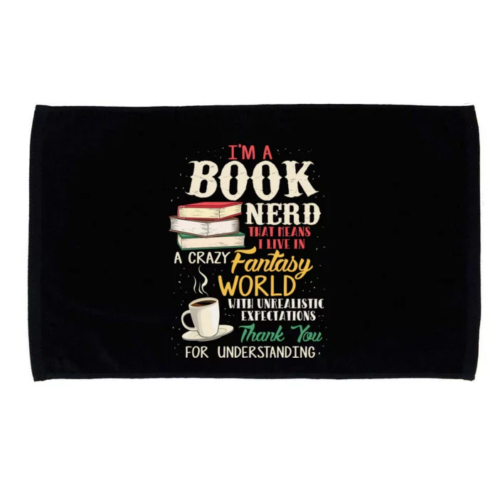 I'm a Book Nerd - Book Lover - Literature Microfiber Hand Towel