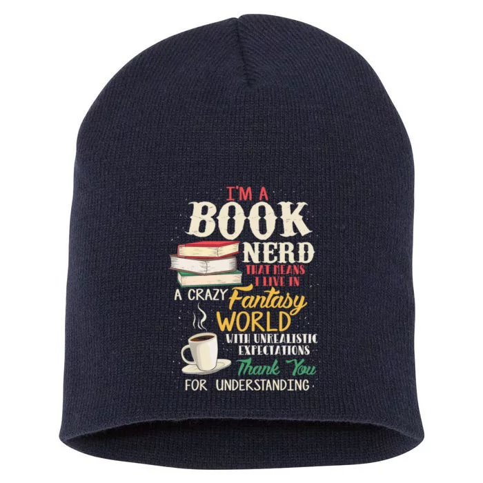 I'm a Book Nerd - Book Lover - Literature Short Acrylic Beanie