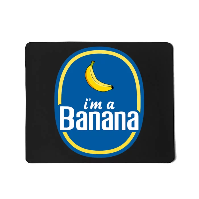 Im A Banana Costume Halloween Fruit Sticker Yellow Funny Mousepad