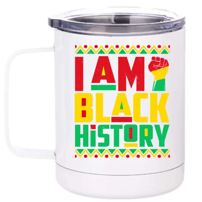 I Am Black History Month Independence Day Juneteenth Freedom Gift Front & Back 12oz Stainless Steel Tumbler Cup