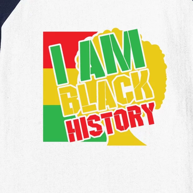 I Am Black History Month African American Pride Celebration Baseball Sleeve Shirt