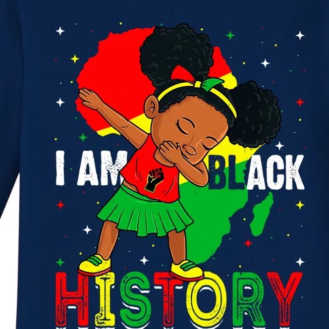 I Am Black History Juneteenth Black History Month Funny Gift Baby Long Sleeve Bodysuit