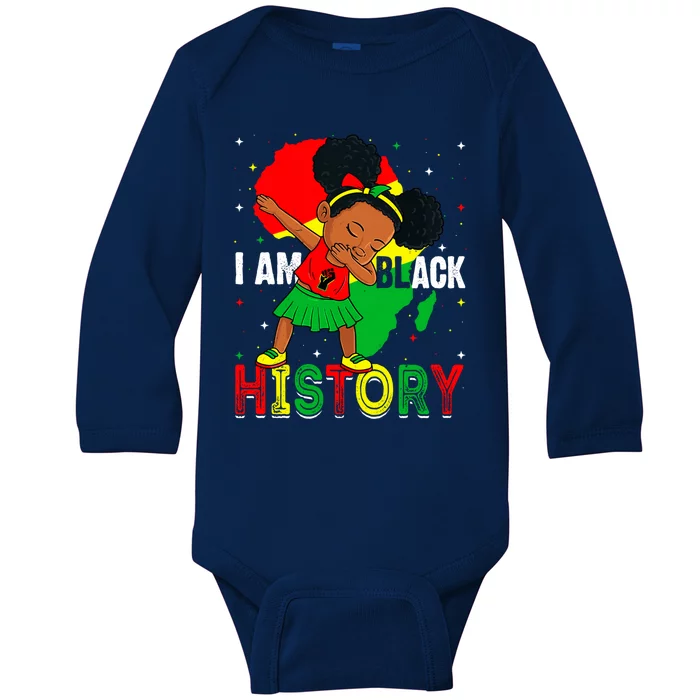 I Am Black History Juneteenth Black History Month Funny Gift Baby Long Sleeve Bodysuit