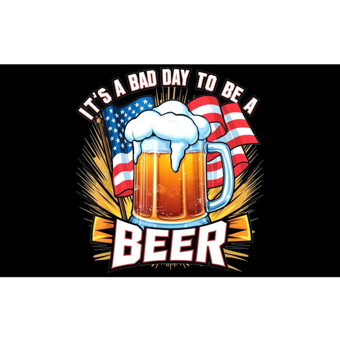 Its A Badday To Be A Beer Vintage Bumper Sticker