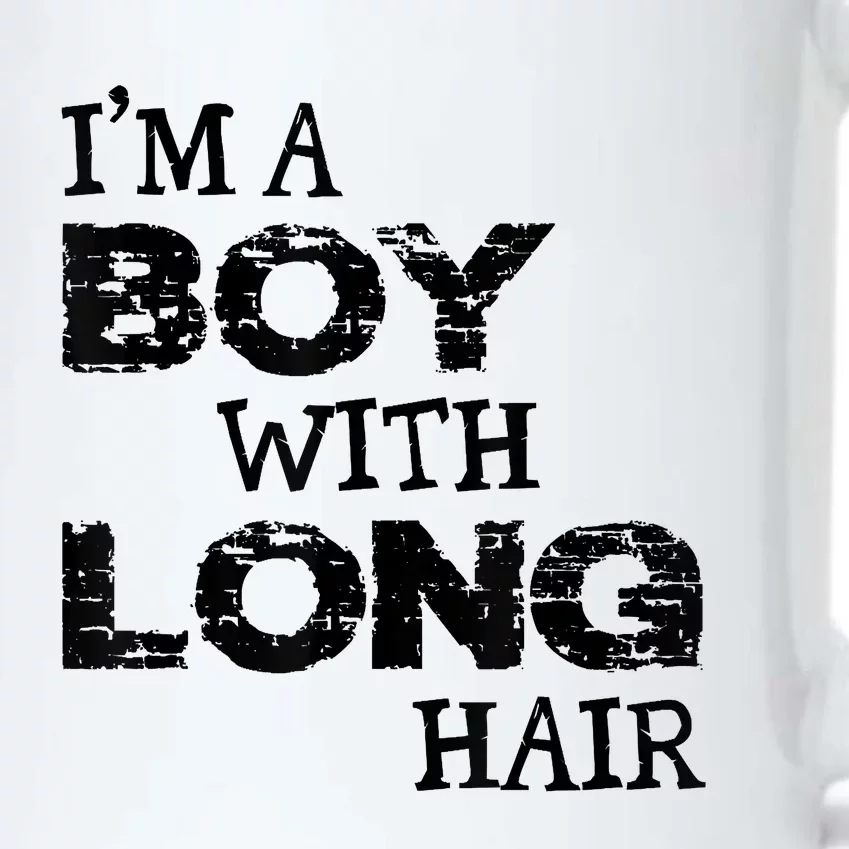 I'm A Boy With Long Hair Funny Cool Long Hair Black Color Changing Mug