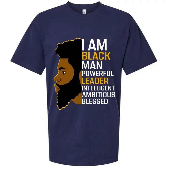 I Am Black Powerful Leader Black King African American Gift Sueded Cloud Jersey T-Shirt