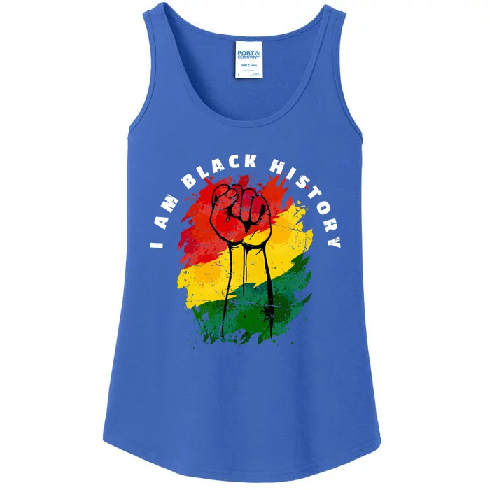 I Am Black History Month African American Pride Heritage Meaningful Gift Ladies Essential Tank