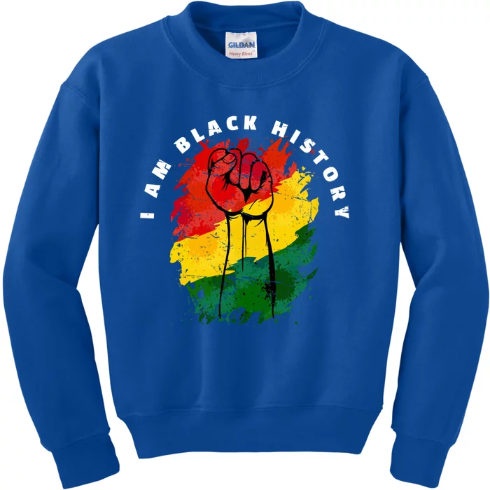 I Am Black History Month African American Pride Heritage Meaningful Gift Kids Sweatshirt