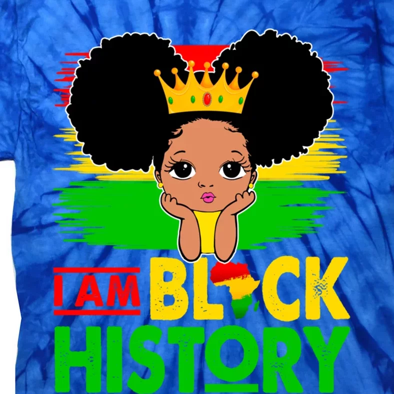 I Am Black History Afro Love African American Cool Gift Tie-Dye T-Shirt