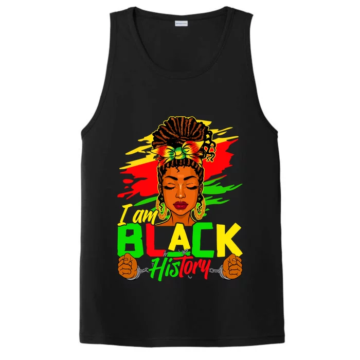 I Am Black History Month African American Juneteenth Gift Performance Tank