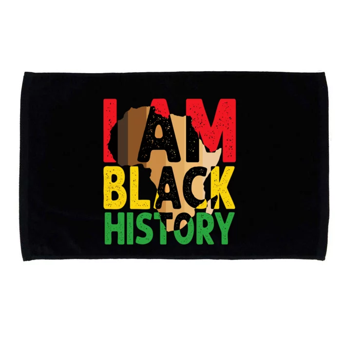 I Am Black History Month Celebration African American Pride Cool Gift Microfiber Hand Towel