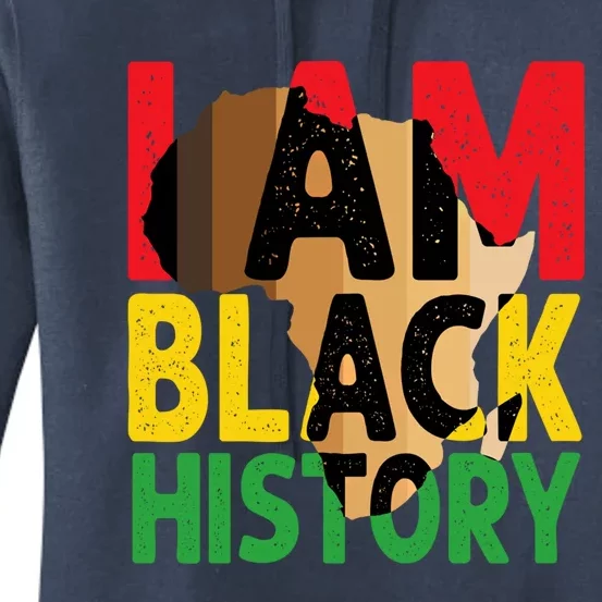 I Am Black History Month Celebration African American Pride Cool Gift Women's Pullover Hoodie