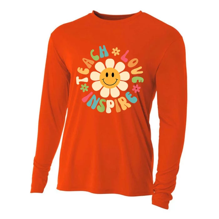 Its A Beautiful Day For Learning 2 Sided Teacher Life Book Cooling Performance Long Sleeve Crew