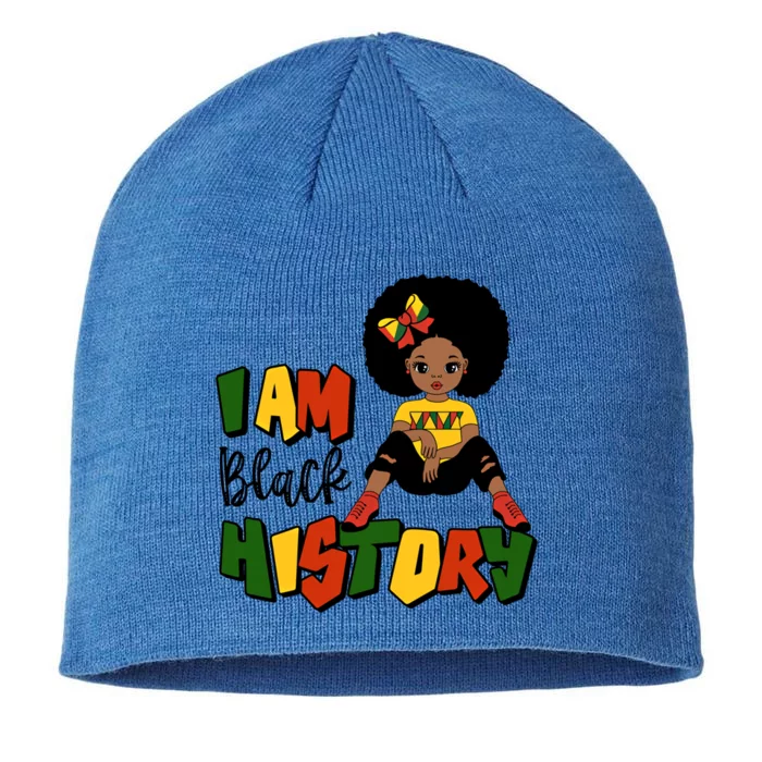 I Am Black History Month Black Melanin Gift 8 1/2in Sustainable Knit Beanie