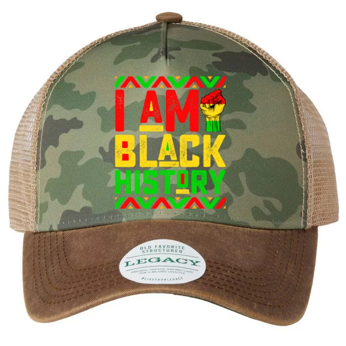 I Am Black History Month Pink And Green Juneteenth Cute Gift Legacy Tie Dye Trucker Hat