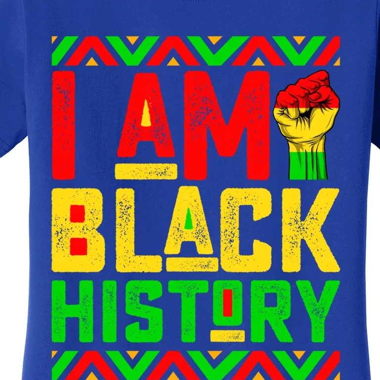 I Am Black History Month Pink And Green Juneteenth Cute Gift Women's T-Shirt