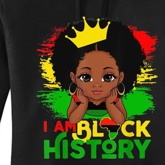 I Am Black History BHM Black Pride Black Melanin Women's Pullover Hoodie