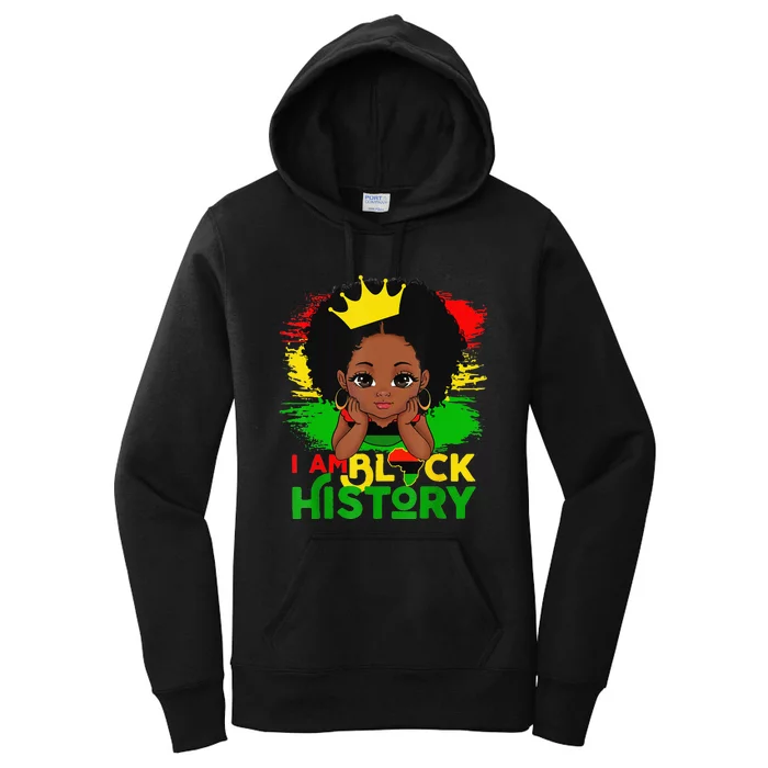 I Am Black History BHM Black Pride Black Melanin Women's Pullover Hoodie