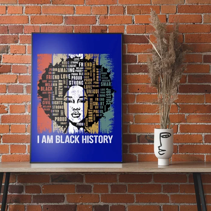 I Am Black History Month Proud African American Great Gift Poster