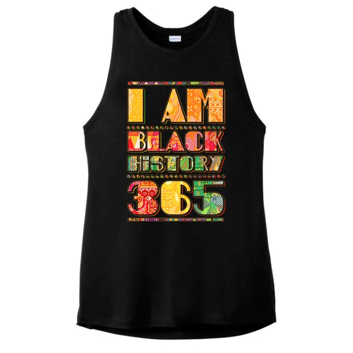 I Am Black History 365 Ladies Tri-Blend Wicking Tank