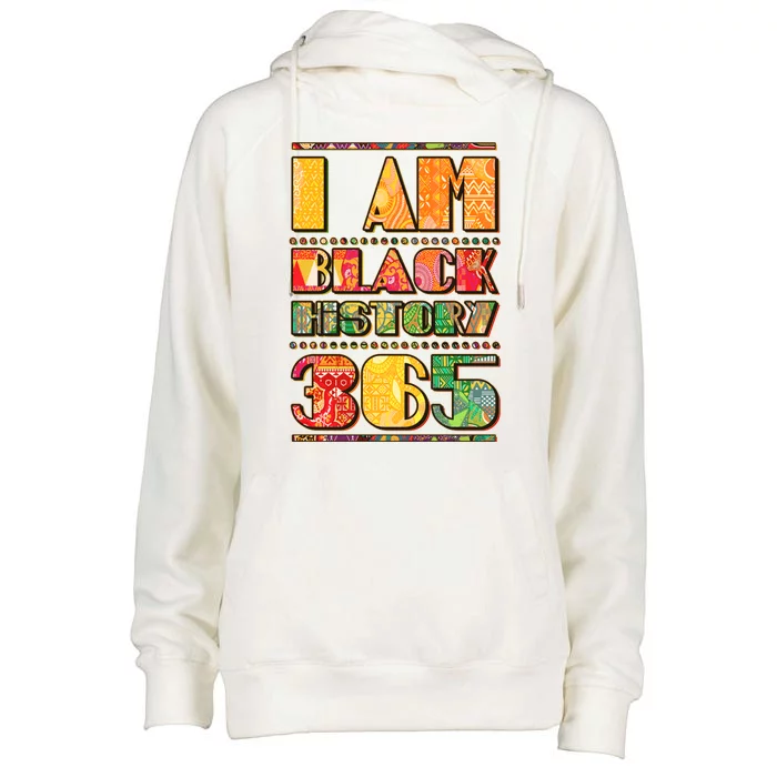 I Am Black History 365 Womens Funnel Neck Pullover Hood