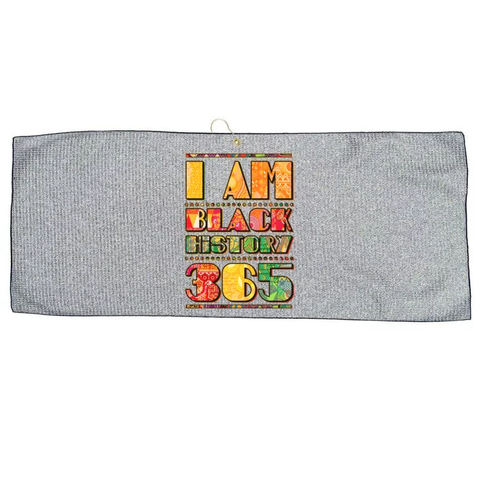 I Am Black History 365 Large Microfiber Waffle Golf Towel