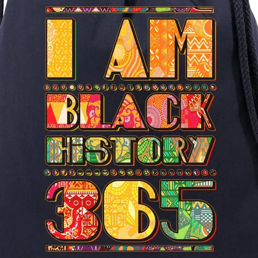 I Am Black History 365 Drawstring Bag