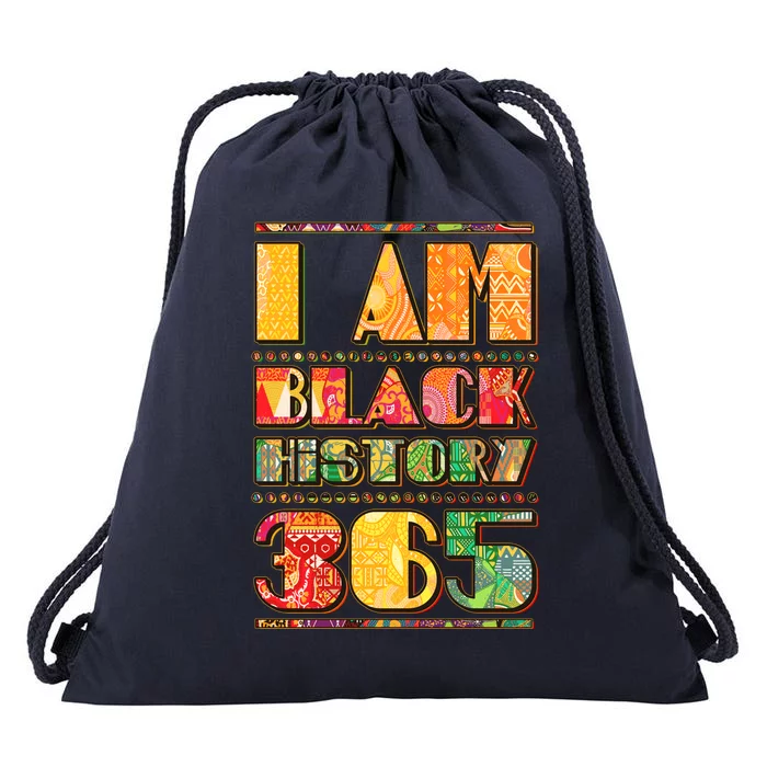 I Am Black History 365 Drawstring Bag